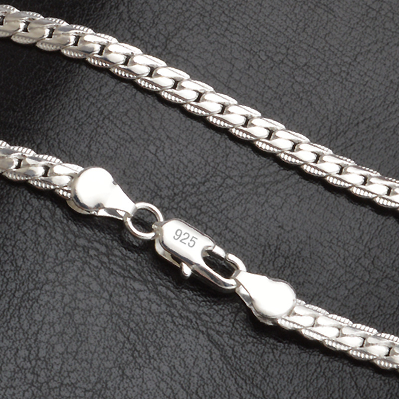 Title 2, Silver-plated mens necklace