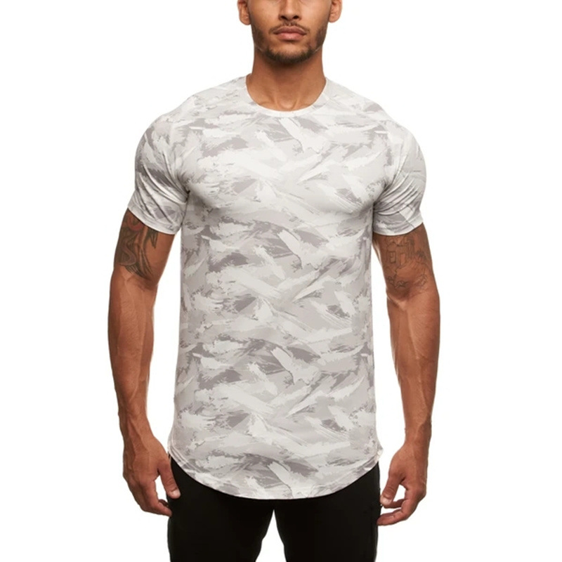 Title 6, Fitness Camouflage T-Shirt MenS Breathable Wic...