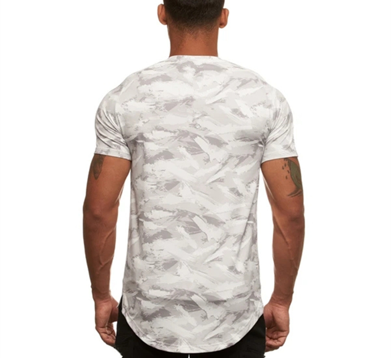 Title 8, Fitness Camouflage T-Shirt MenS Breathable Wic...