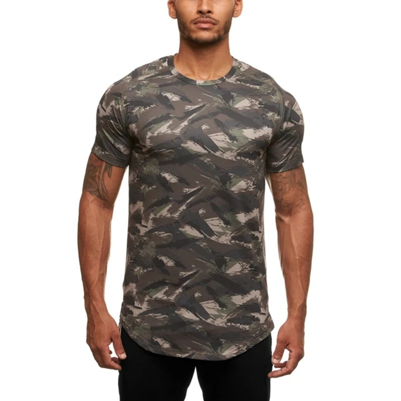 Title 10, Fitness Camouflage T-Shirt MenS Breathable Wic...