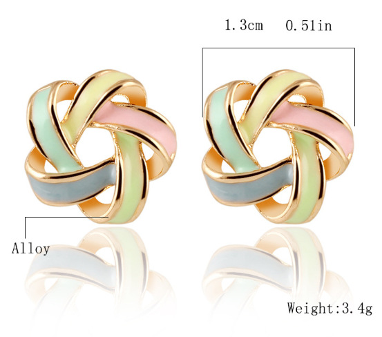 Title 1, Twisted Spiral All-match Earrings, versatile fo...