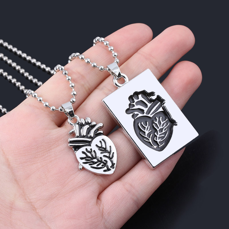 Title 1, Puzzle Jewelry Couple Collares Anatomical Heart...