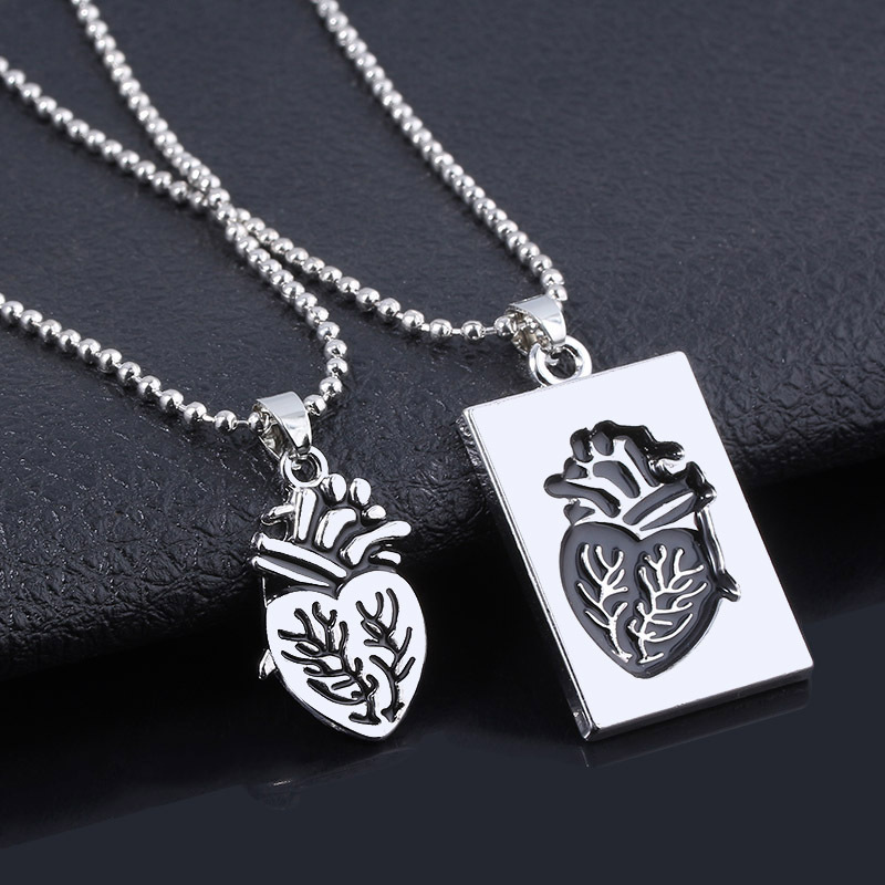 Title 2, Puzzle Jewelry Couple Collares Anatomical Heart...