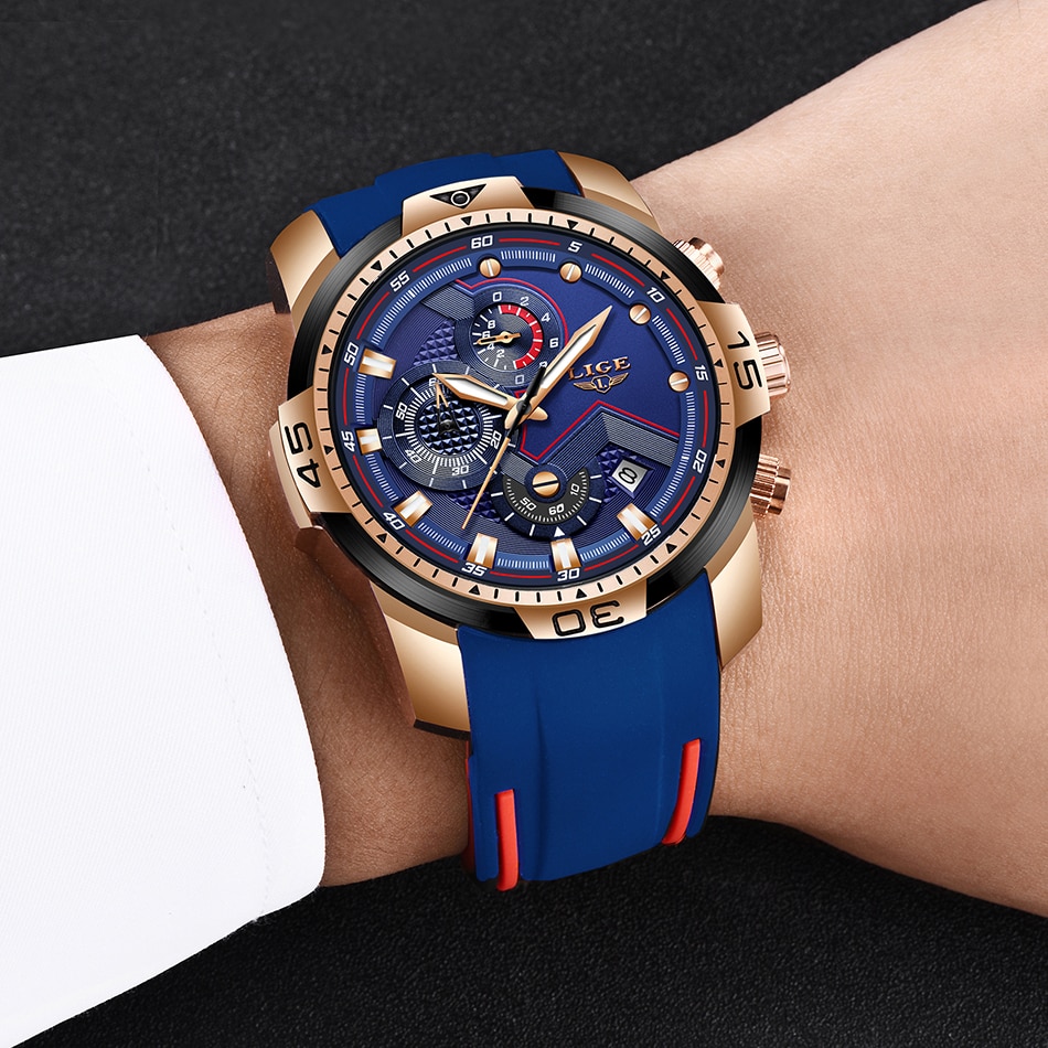 Title 12, Cool Waterproof Quartz Watch. Stylish design me...