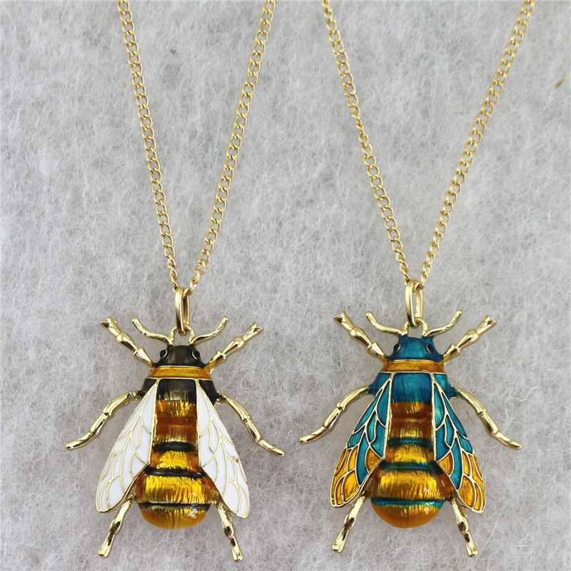 Title 2, Bee pendant necklace