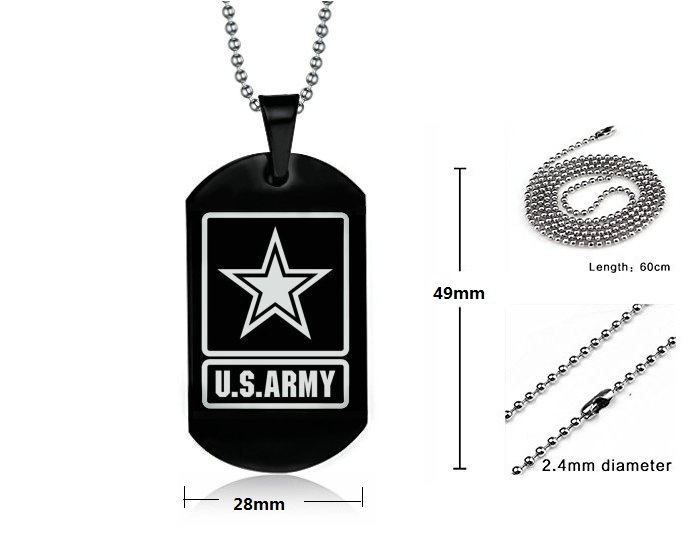 Title 2, Marines logo necklace