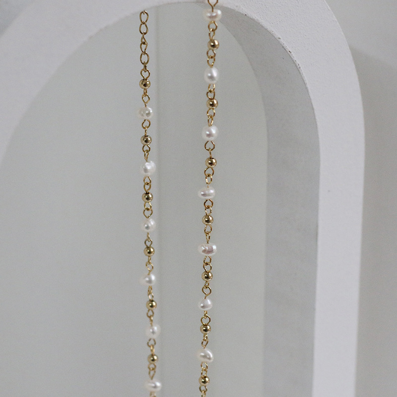 Title 13, Natural freshwater pearl handmade chain