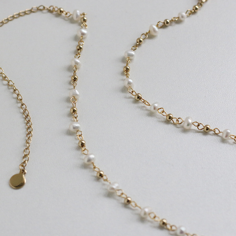 Title 17, Natural freshwater pearl handmade chain