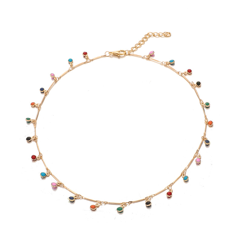 Title 8, Candy-colored tassel necklace