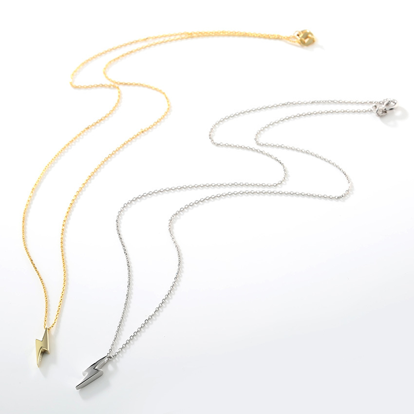 Title 3, S925 sterling silver gold-plated necklace