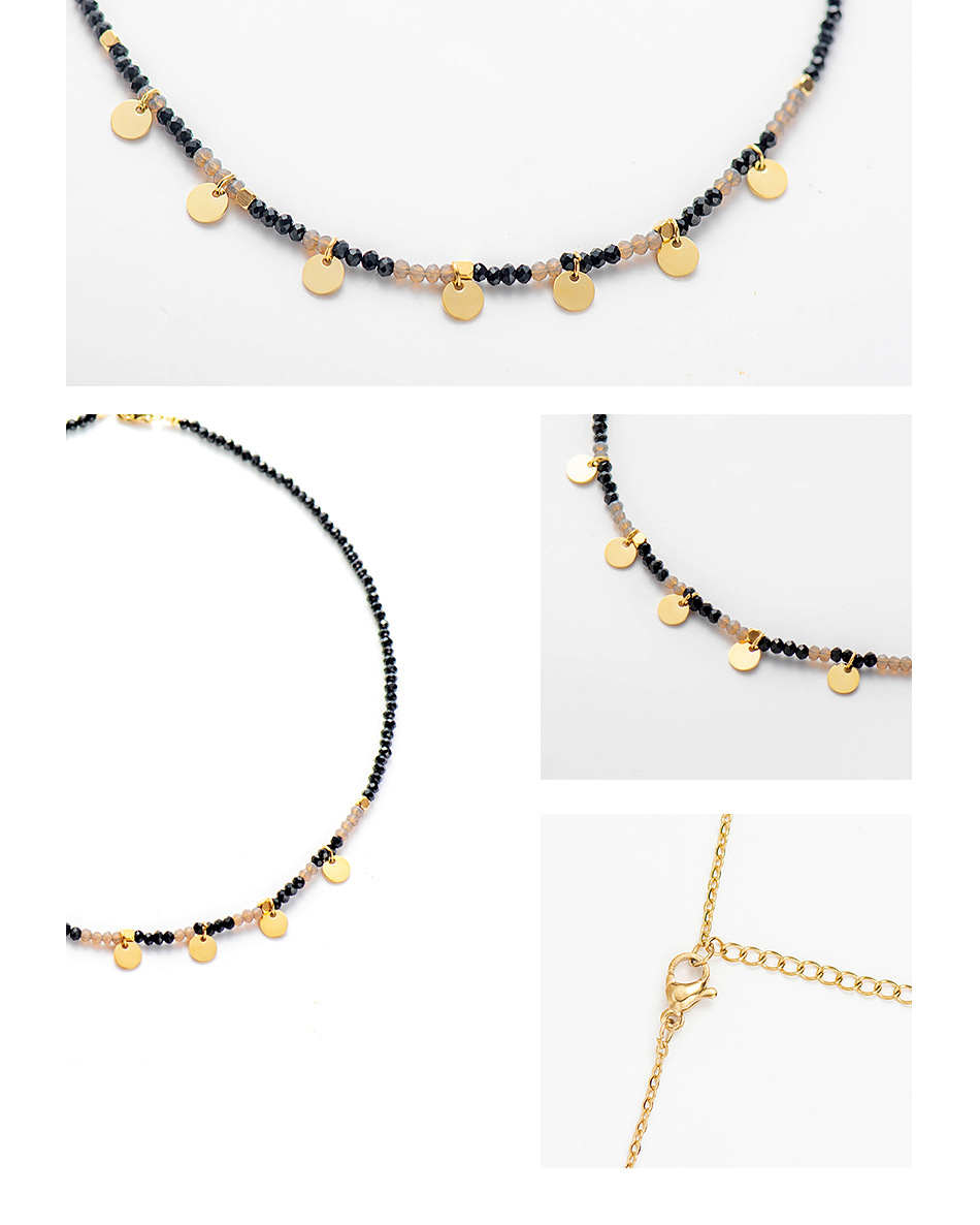 Title 7, Handmade crystal bead necklace