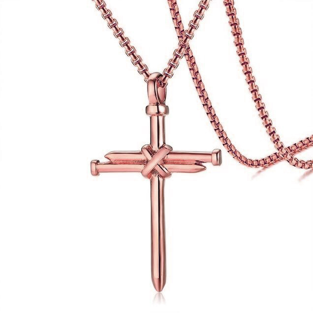 Title 2, Titanium steel cross necklace