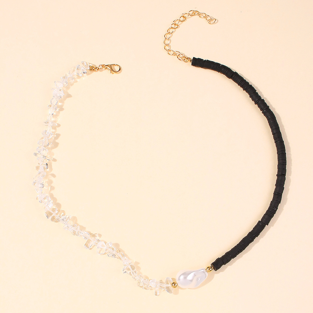 Title 11, Artificial Crystal Pearl Woven Necklace