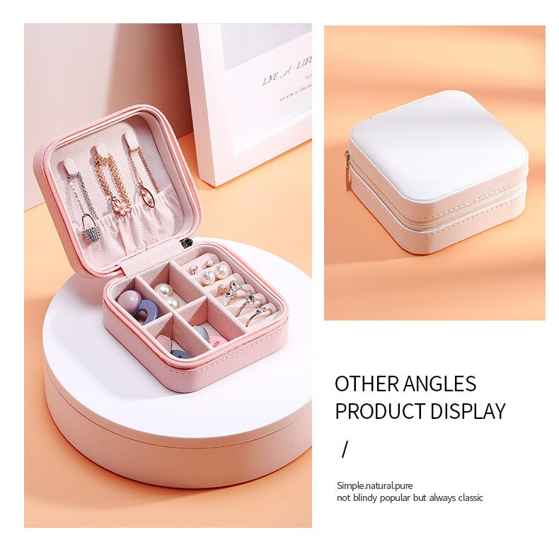 Title 5, Portable Earrings Travel Home Female Box, Compa...