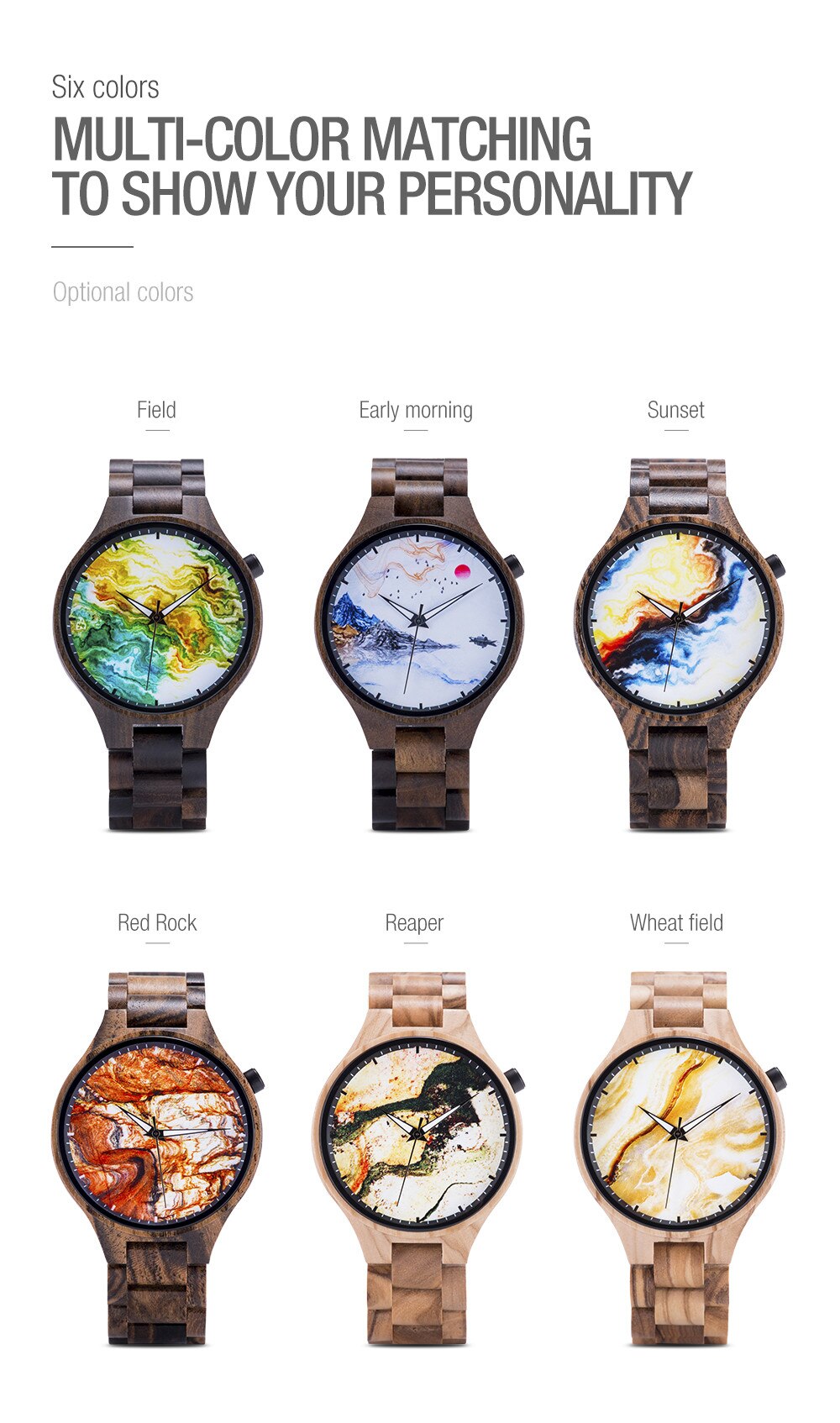 Title 1, Wooden watch literary mens watch Timeless eleg...