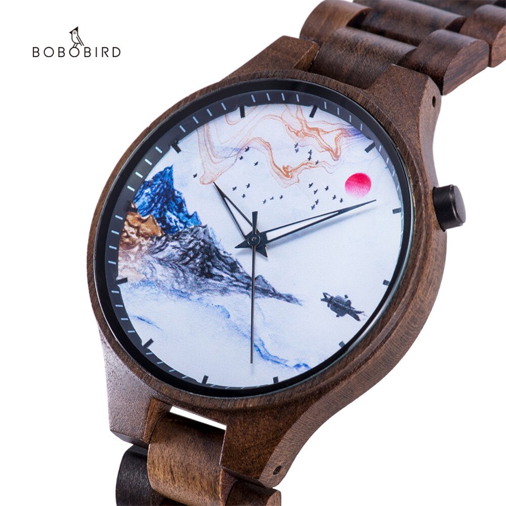 Title 3, Wooden watch literary mens watch Timeless eleg...