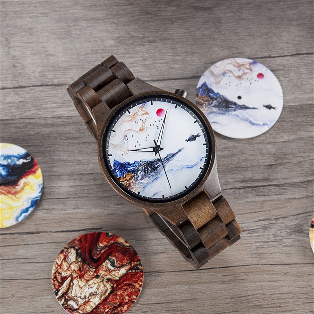 Title 5, Wooden watch literary mens watch Timeless eleg...