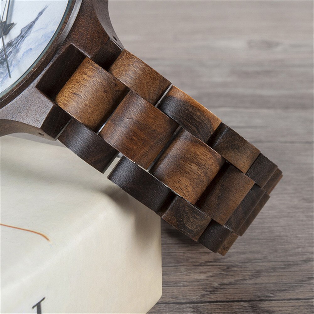 Title 6, Wooden watch literary mens watch Timeless eleg...