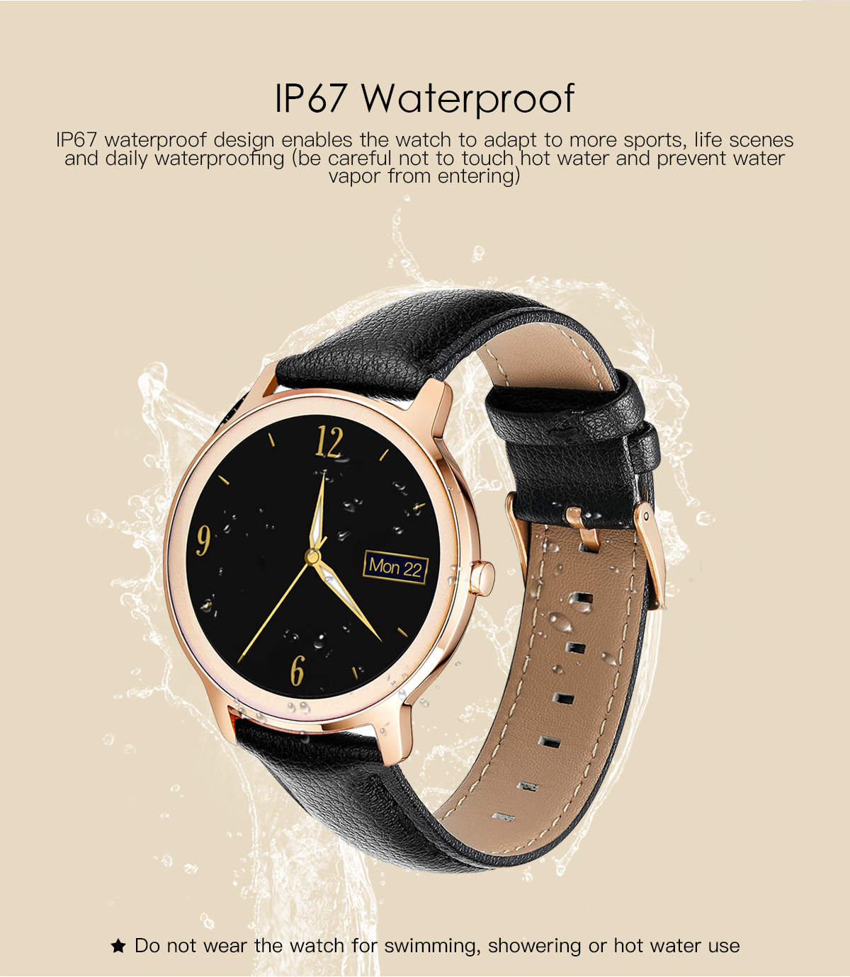 Title 9, Smartwatch da Donna Bracciale Bluetooth Sportiv...