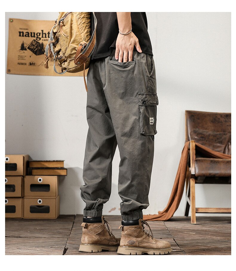 Title 6, Mens Straight Loose Casual Pants Comfortable E...