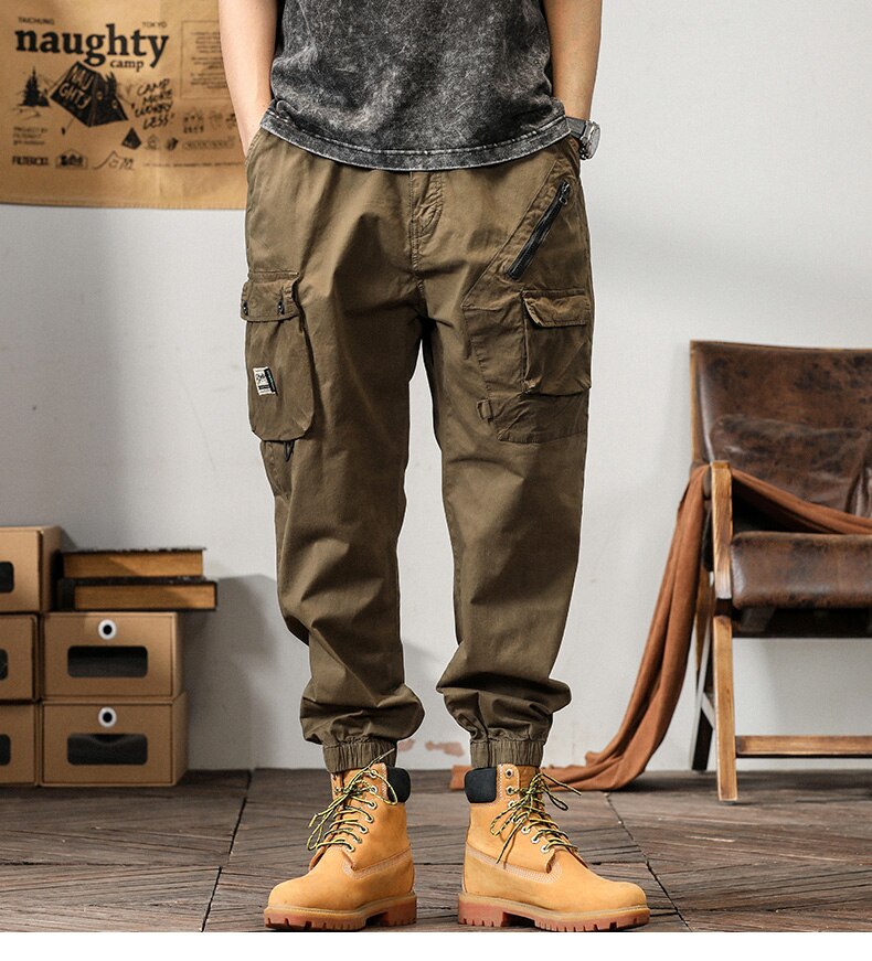 Title 10, Mens Straight Loose Casual Pants Comfortable E...