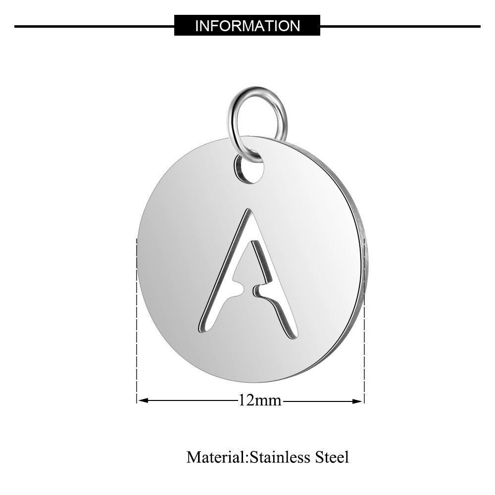 Title 2, Titanium Steel Hollow Letter Pendant Lightweigh...