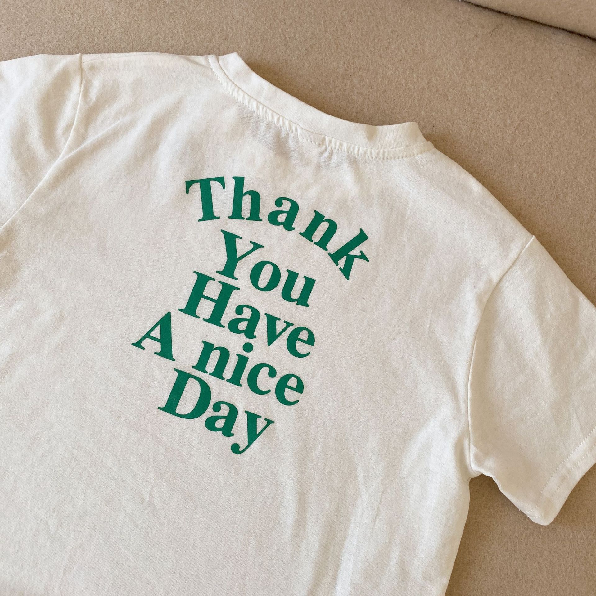 Title 7, Childrens Round Neck Letter Print T-shirt, com...