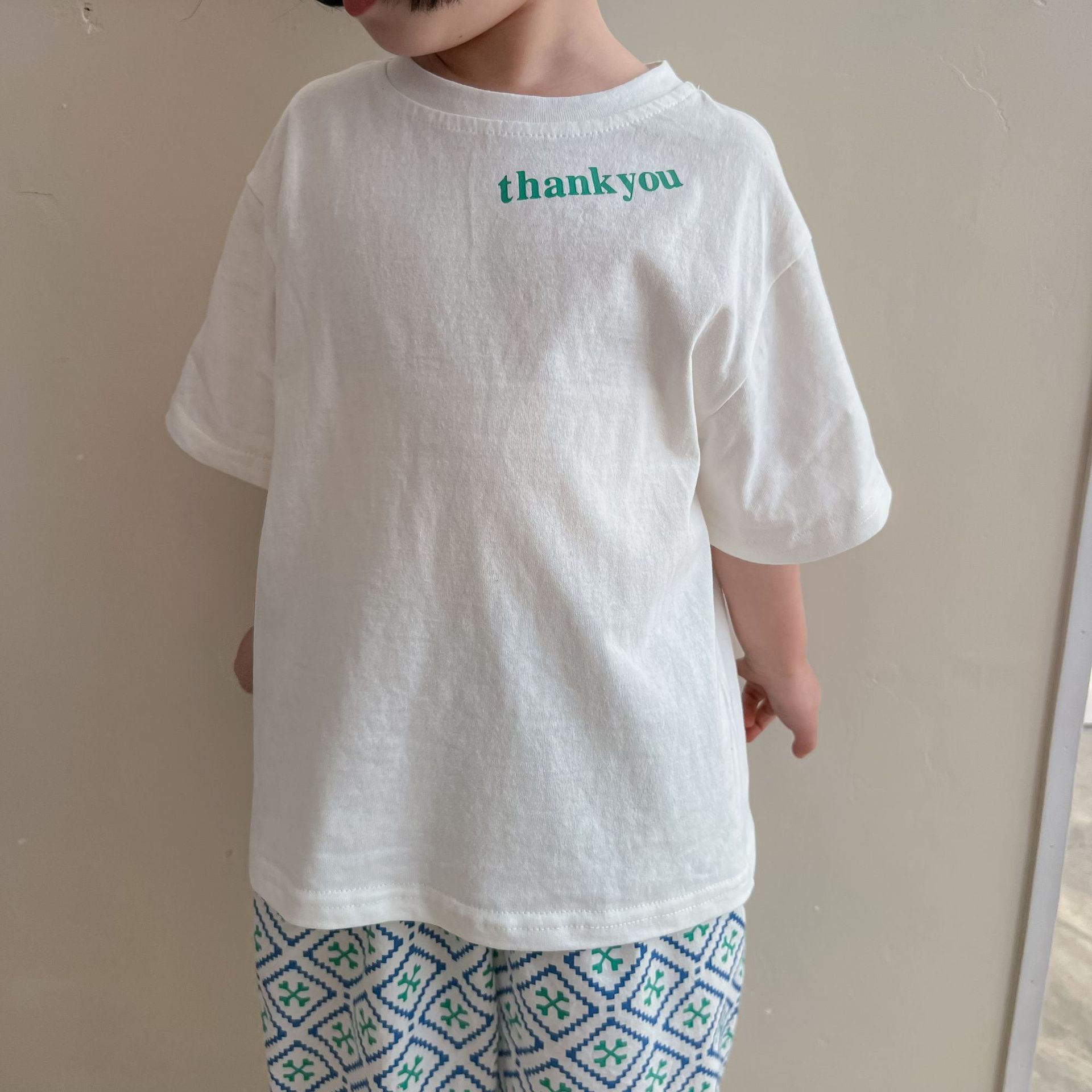 Title 26, Childrens Round Neck Letter Print T-shirt, com...