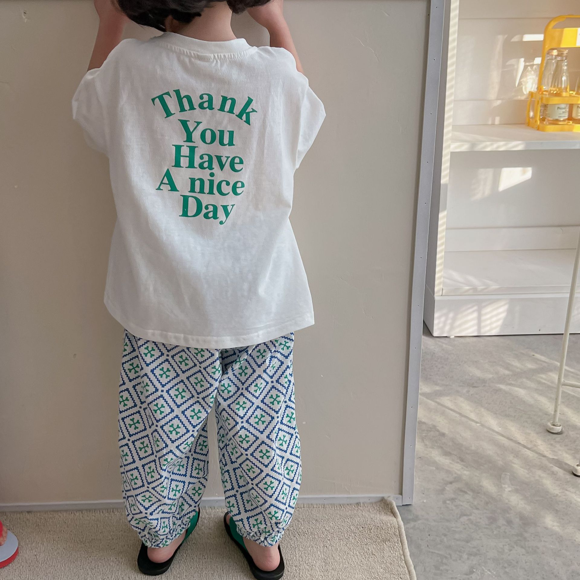 Title 27, Childrens Round Neck Letter Print T-shirt, com...