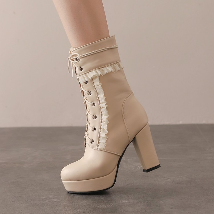 Title 8, Botas femininas de salto alto elegantes – Adici...