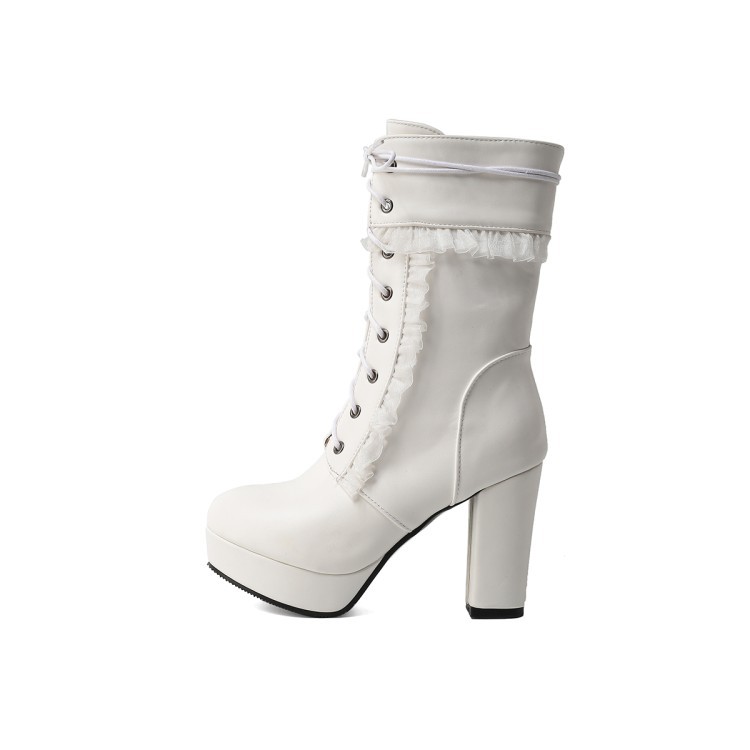 Title 15, Botas femininas de salto alto elegantes – Adici...