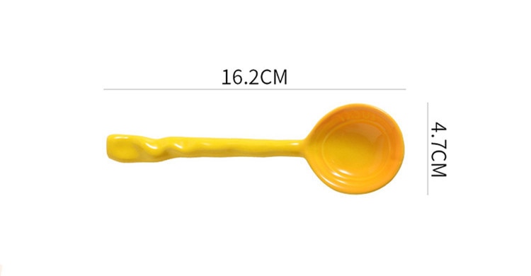 Title 1, Colorful Ceramic Long Handle Spoon