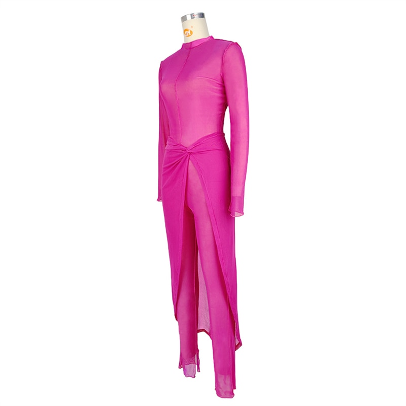 Title 5, Dames mesh split-jumpsuit-rokpak