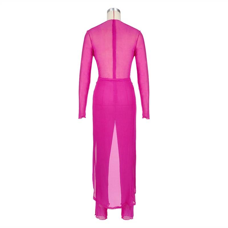 Title 6, Dames mesh split-jumpsuit-rokpak