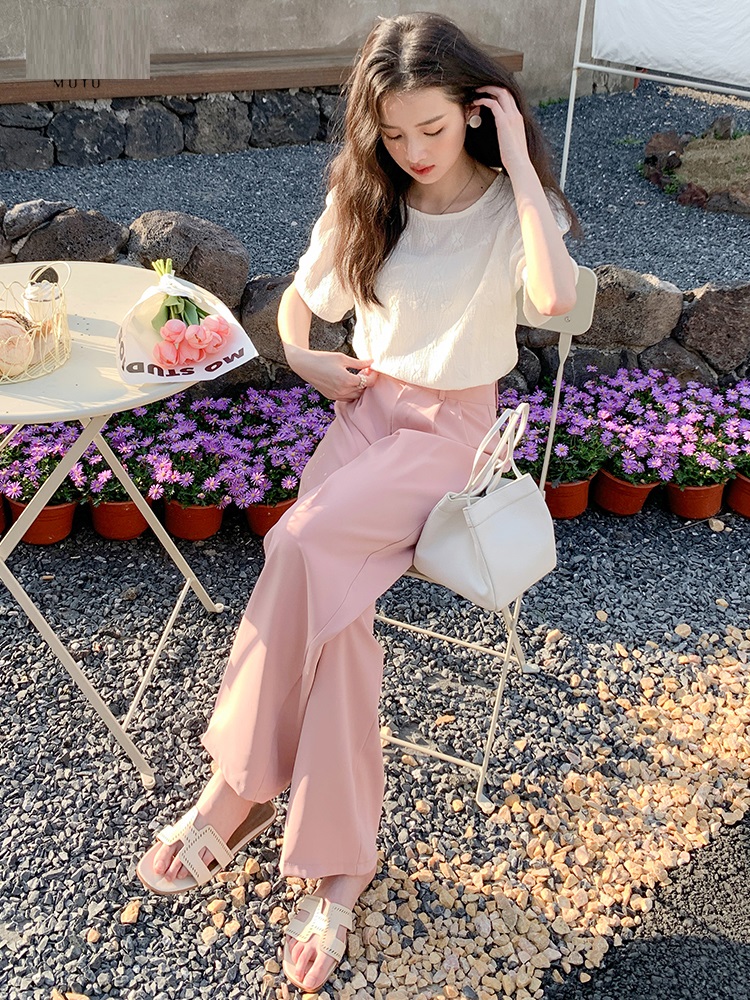 Ladies Small Mopping Casual Loose Wide Leg Pants