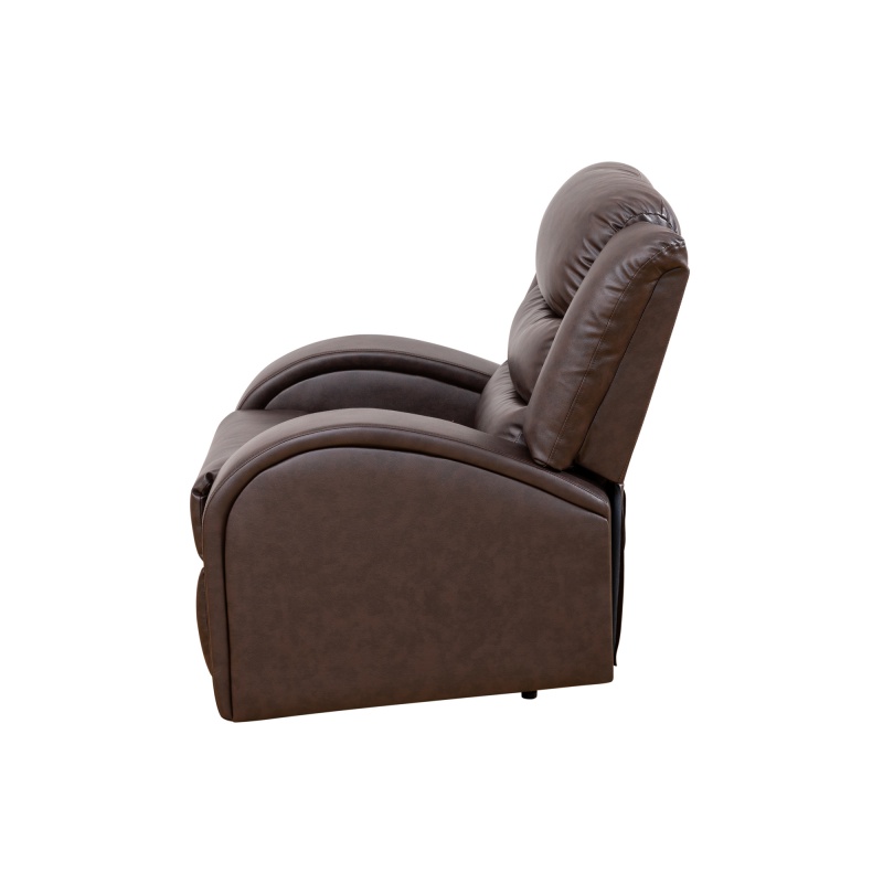 Pickup Only--Brown Faux Synthetic Leather 3-Piece Couch Living Room Sofa Set