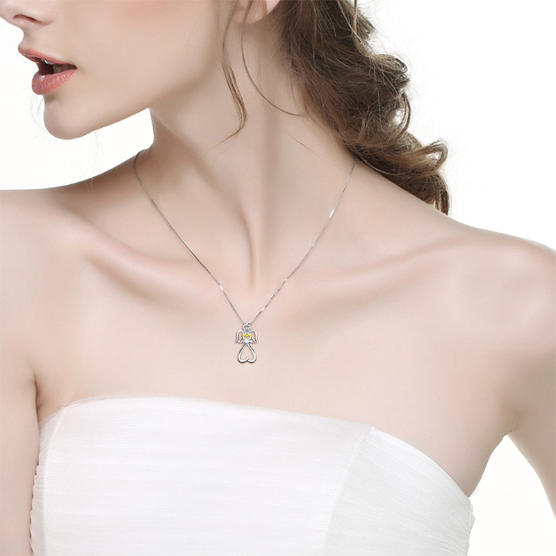 European And American Fashion Diamond 925 Silver Clavicle Chain