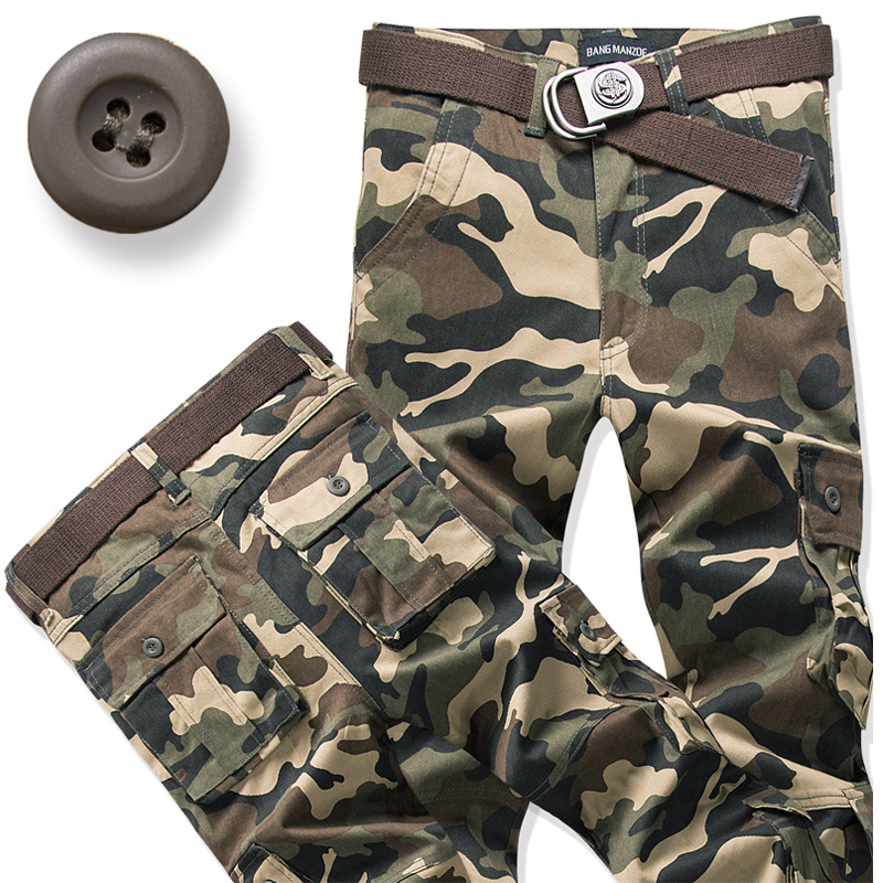 Title 2, Pantalones cargo multi-bolsillos para hombre, r...