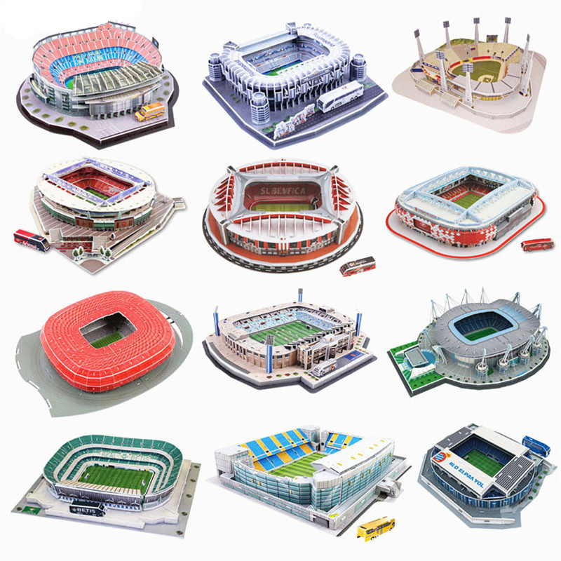 Title 1, Quebra-cabeça 3D DIY Estádio de Futebol Europeu...