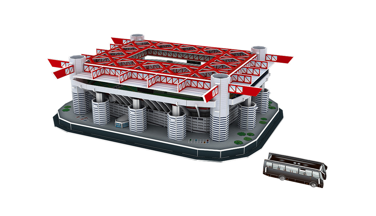 Title 8, Quebra-cabeça 3D DIY Estádio de Futebol Europeu...