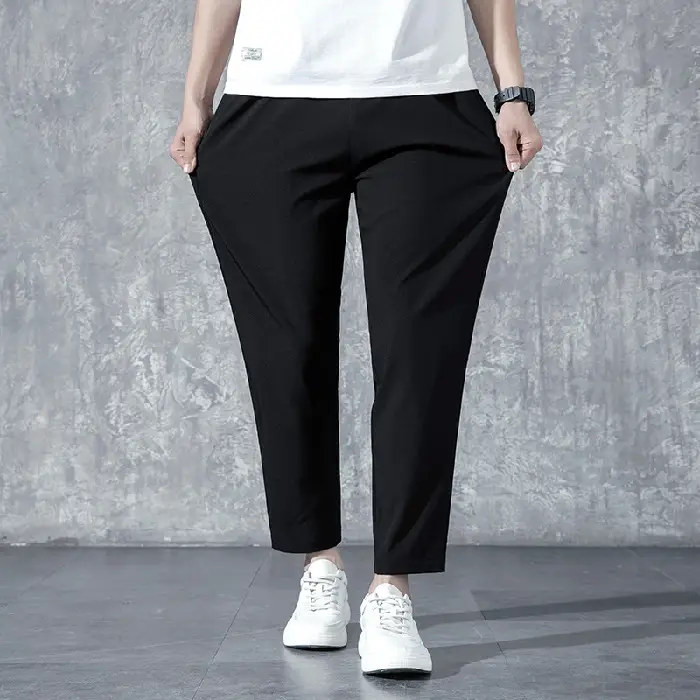 Men's Thin Straight Loose And Quick-drying Sports And Leisure Trousers