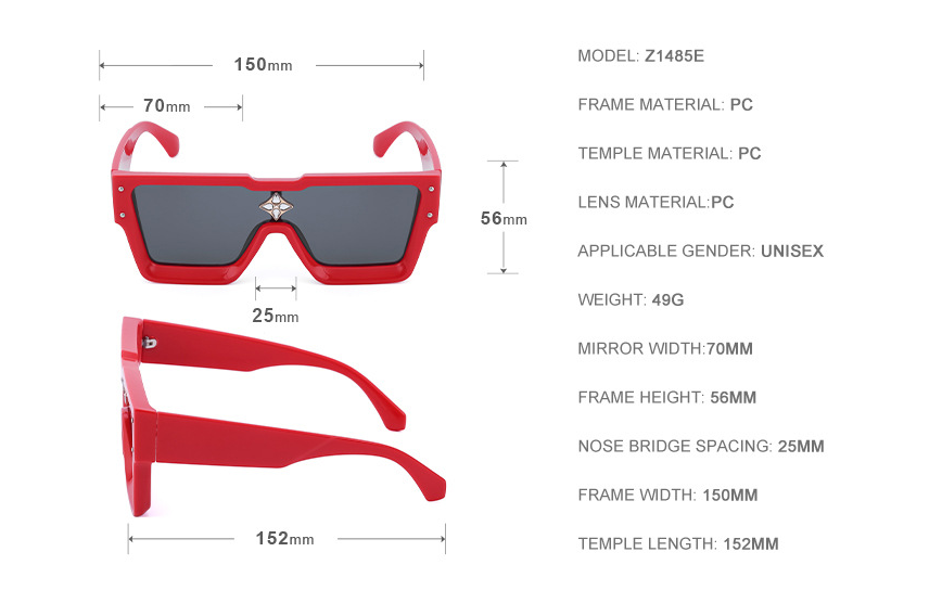 European And American Women’s Large Frame Sunglasses