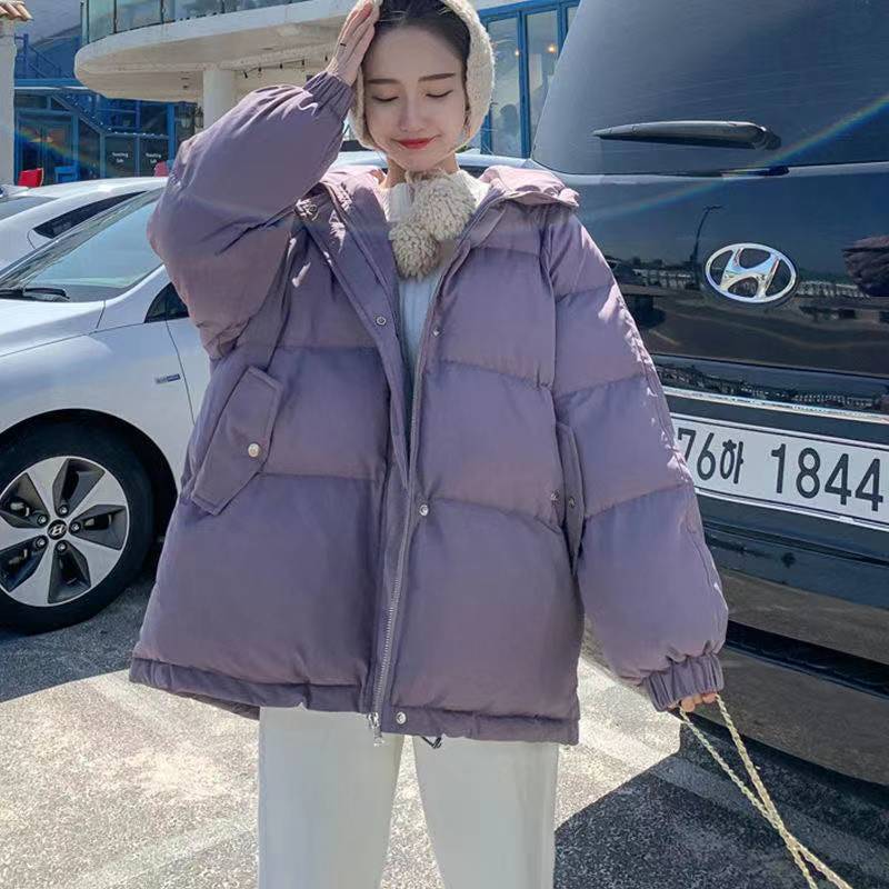 Western-style Student Bread Clothes Women's Hooded Warm Cotton Jacket Trendy