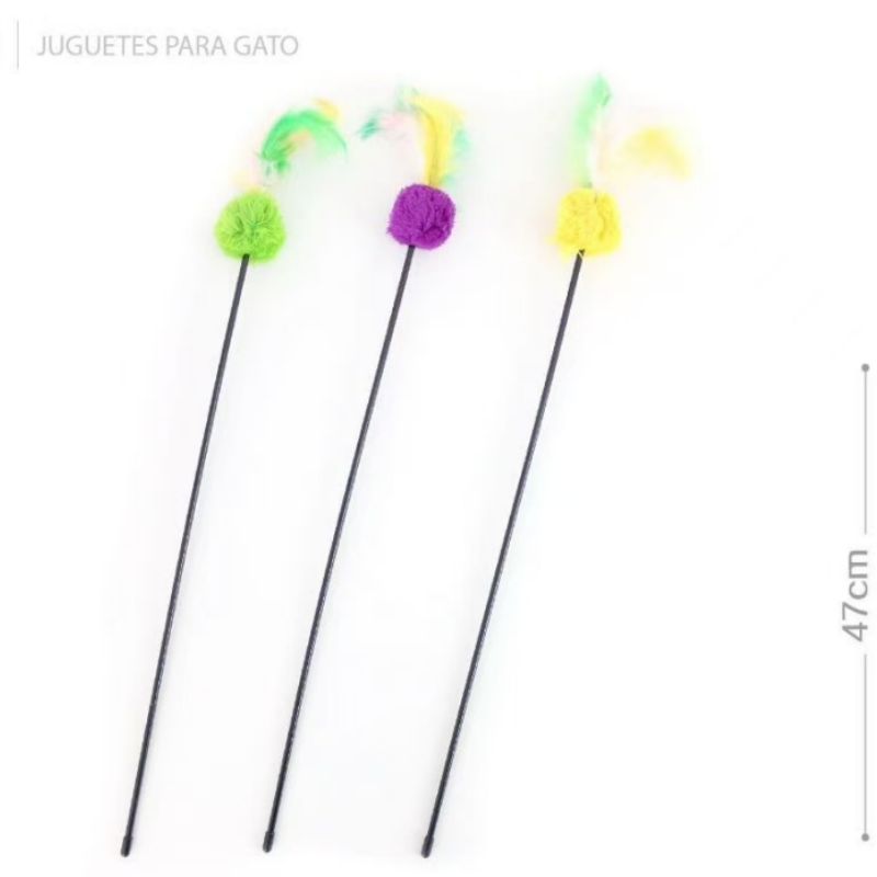 Colorful Feather Ball Cat Toy