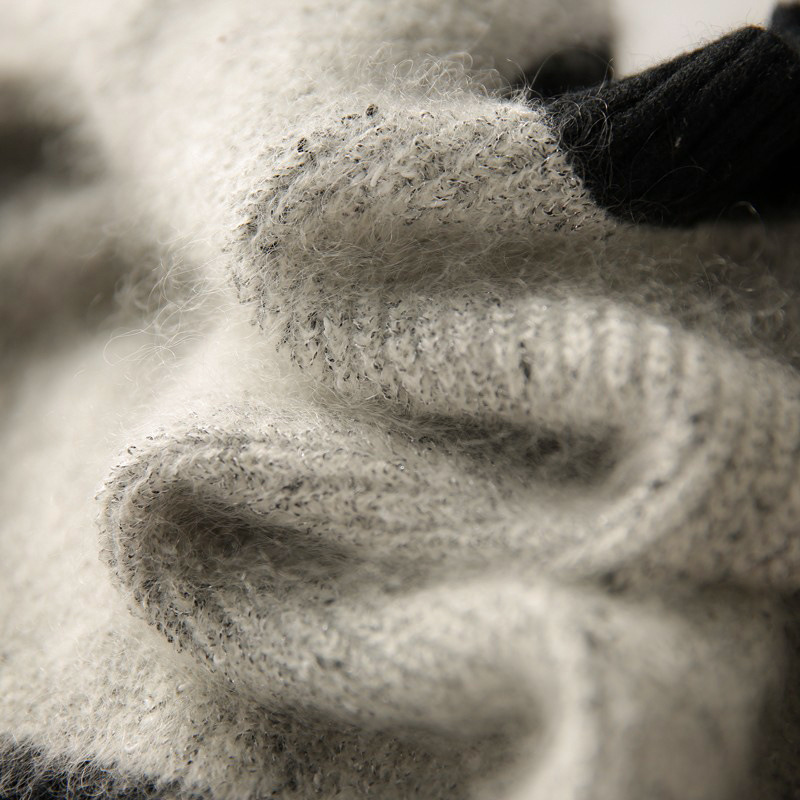 Western Style V-neck Fluffy Sweater Fashion And Elegance - Image 4