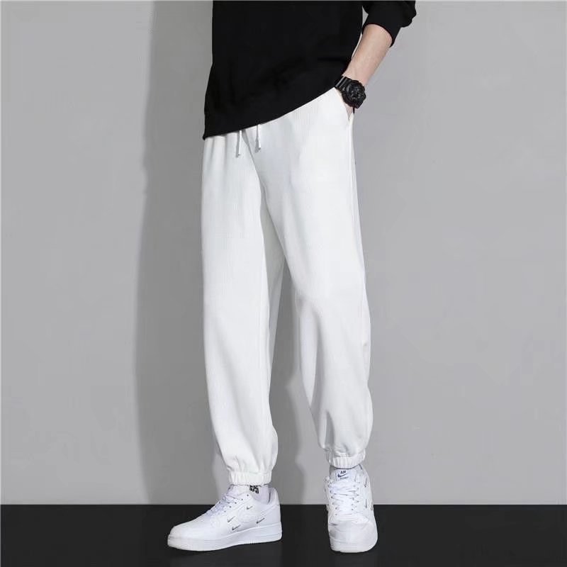 Title 3, Mens Summer Loose Waffle Long Pants Lightweigh...