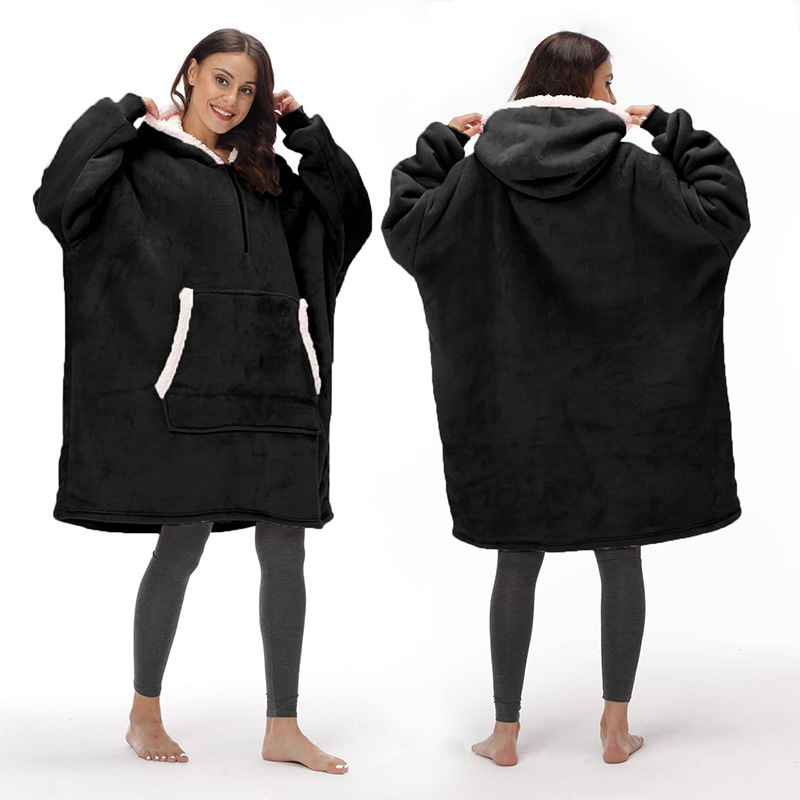 Title 2, Wearable Zippered Hooded Slacker Blanket In Aut...