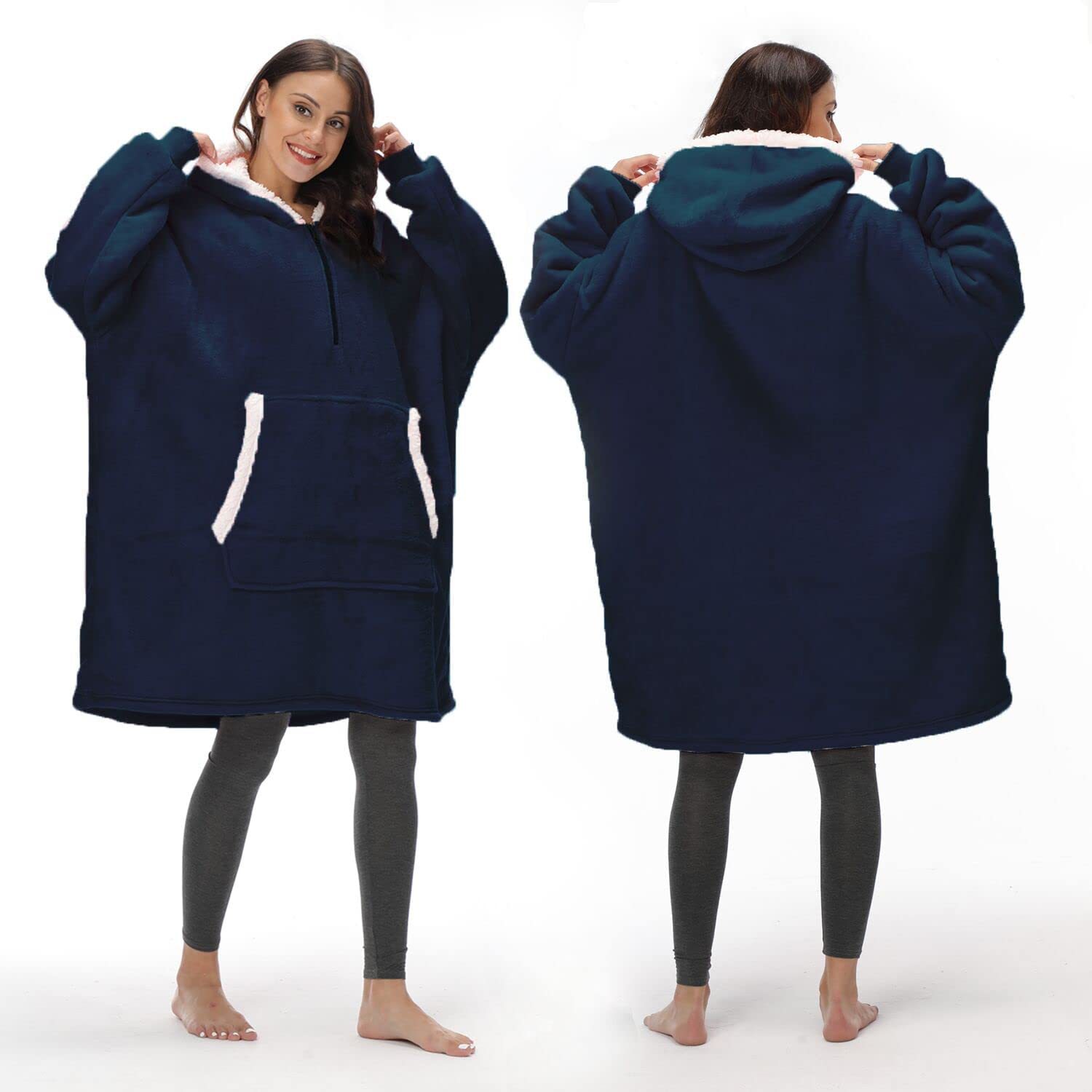 Title 7, Wearable Zippered Hooded Slacker Blanket In Aut...