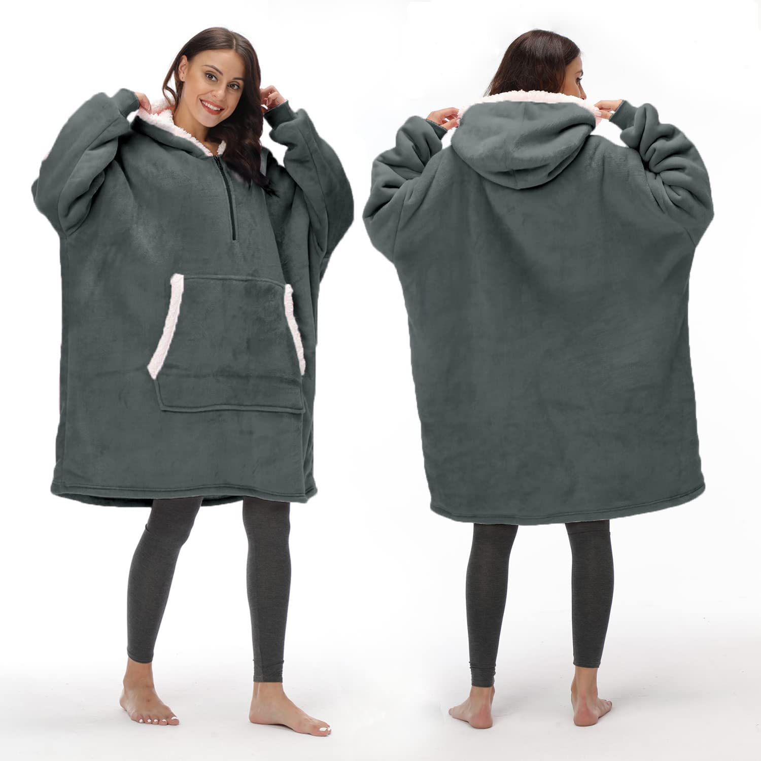 Title 11, Wearable Zippered Hooded Slacker Blanket In Aut...