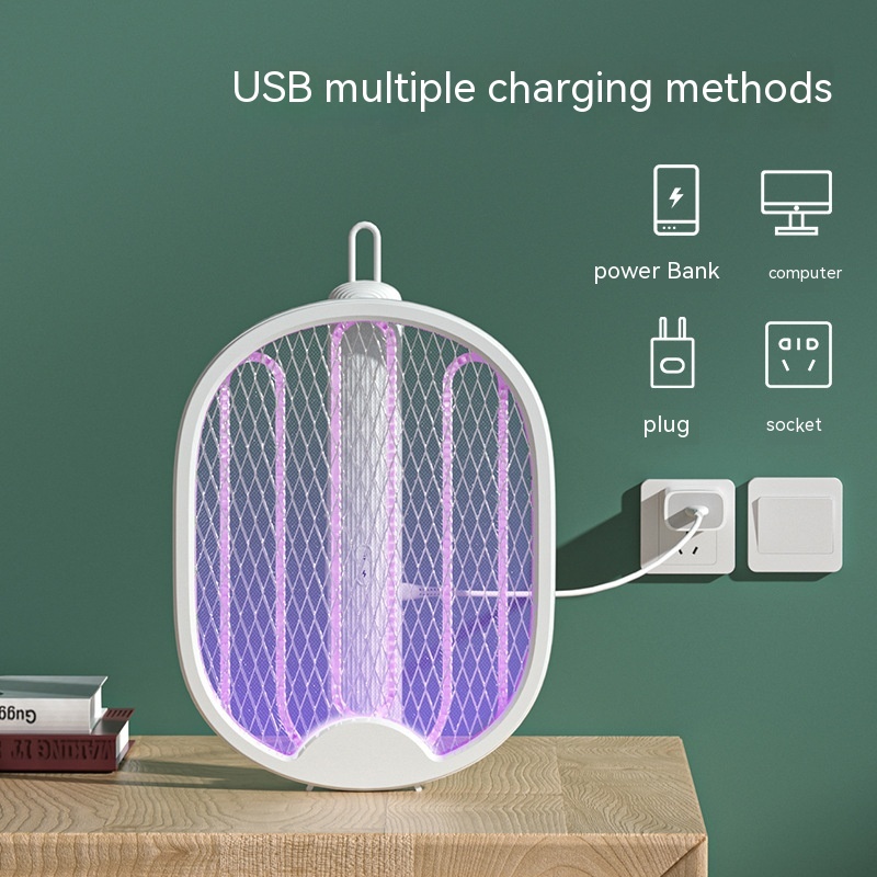 Rechargeable Household Strong Two-in-one Folding Mosquito Swatter - Image 11